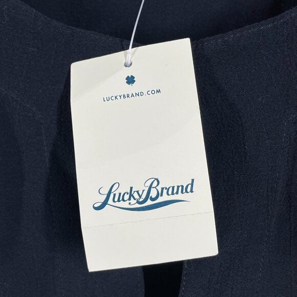 NEW Lucky Brand Dress Womens Small black tunic classic boho casual - Picture 5 of 11